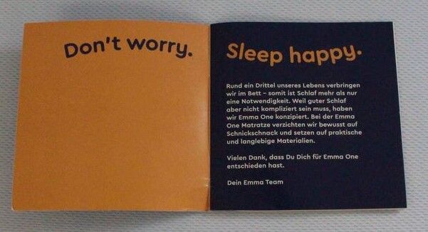 emma one matratze schlafgefühl